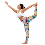 Cat Pop Art  Yoga Leggings