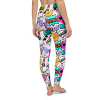 Cat Pop Art  Yoga Leggings