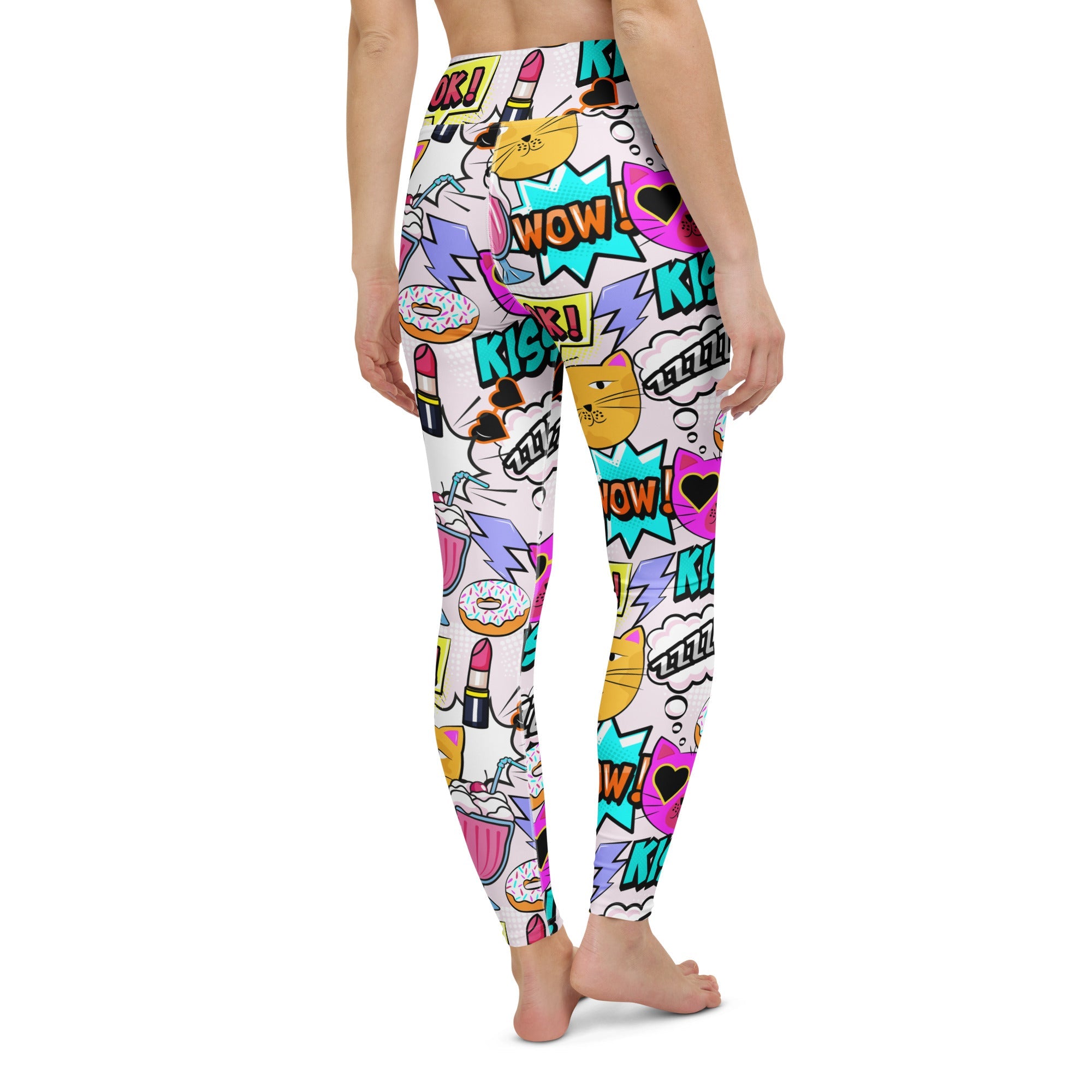 Cat Pop Art  Yoga Leggings