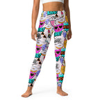 Cat Pop Art  Yoga Leggings