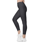 Charcoal Black Leggings With Pockets
