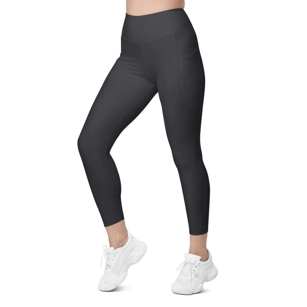 Charcoal Black Leggings With Pockets