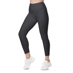 Charcoal Black Leggings With Pockets