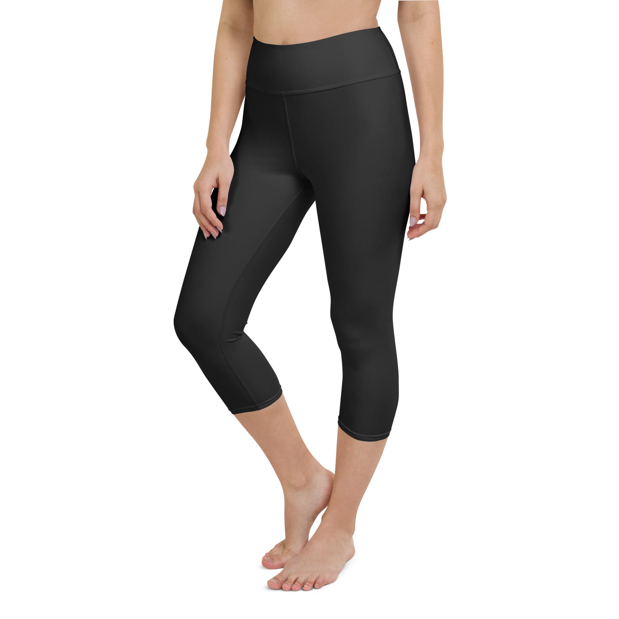Charcoal Black Yoga Capris