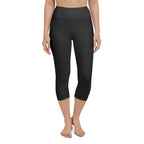 Charcoal Black Yoga Capris