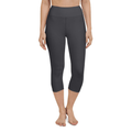 Charcoal Light Gray Yoga Capris