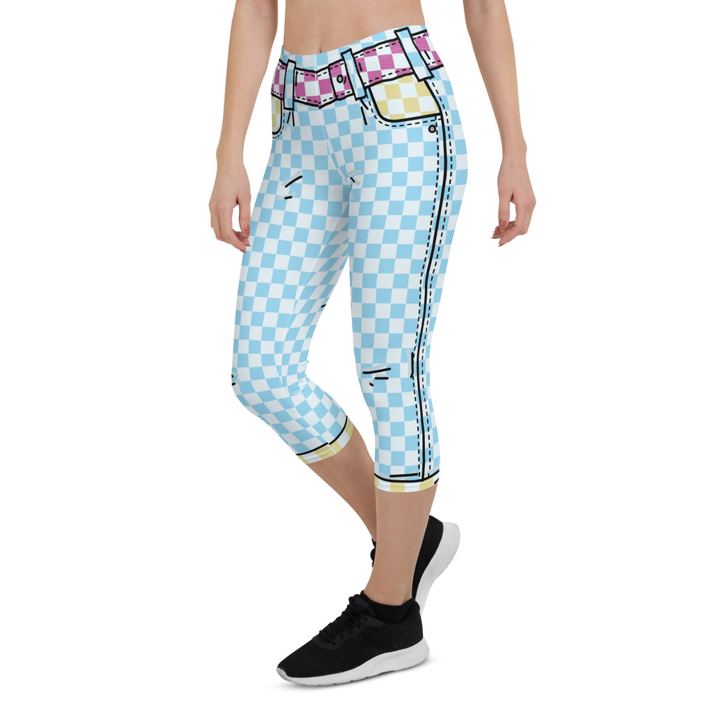 Checkered Cartoonized Capris