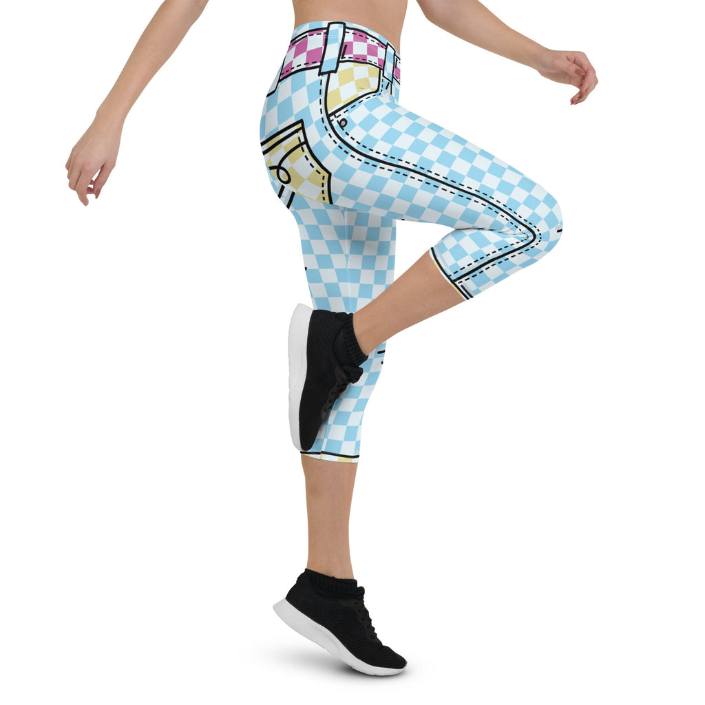 Checkered Cartoonized Capris
