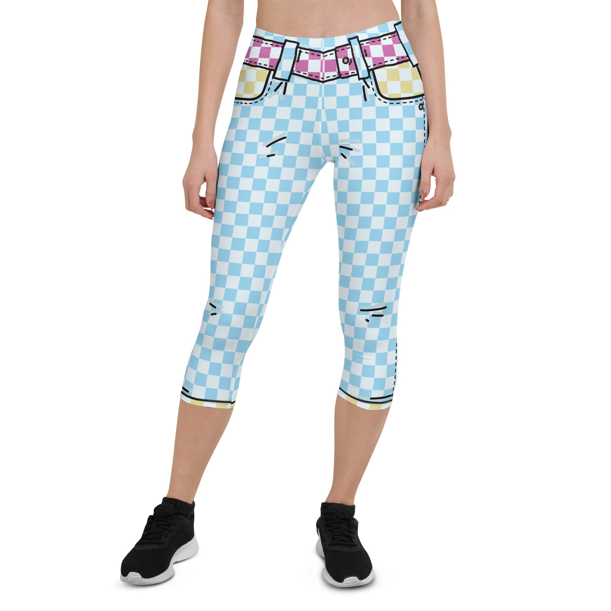 Checkered Cartoonized Capris