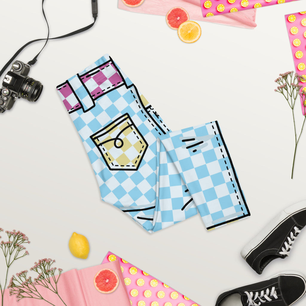 Checkered Cartoonized Capris