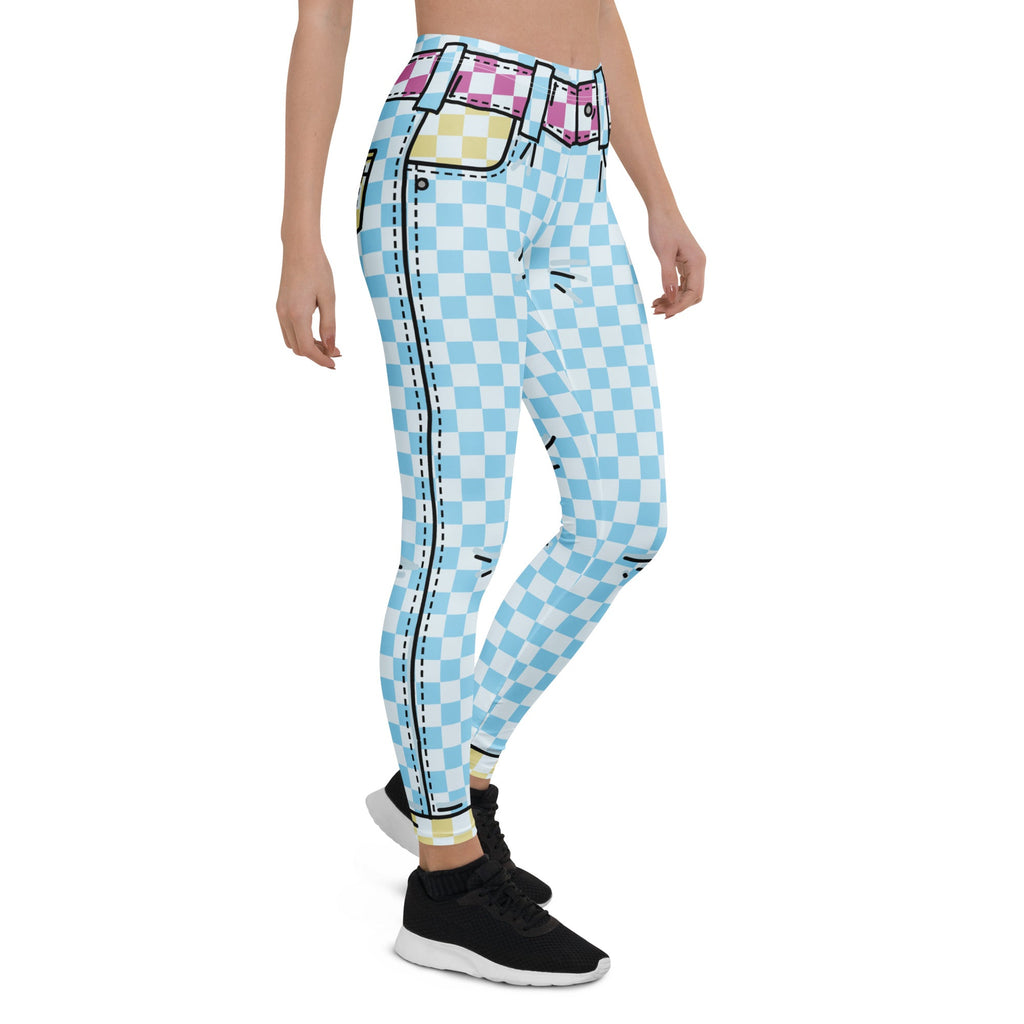 Checkered Cartoonized Leggings