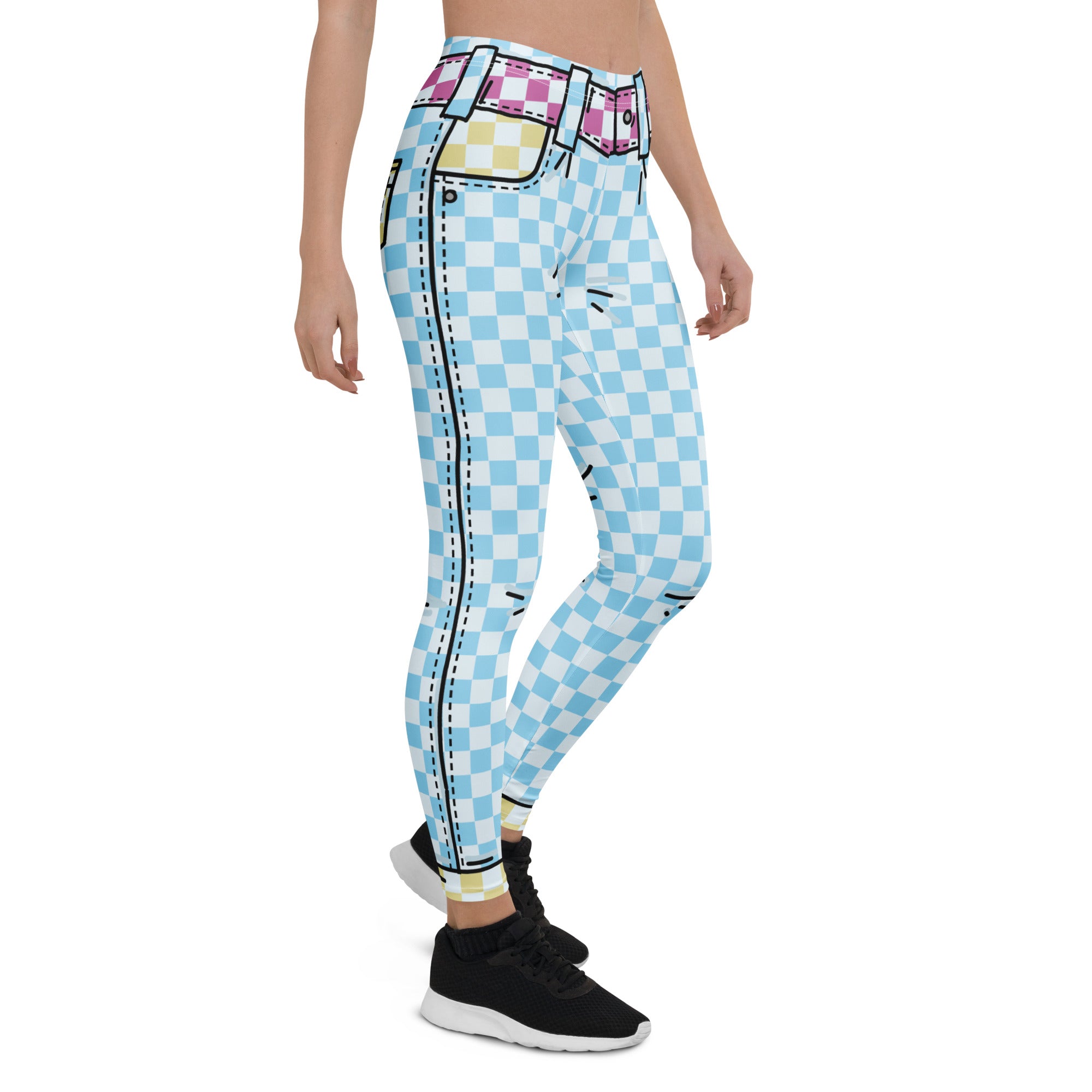 Checkered Cartoonized Leggings