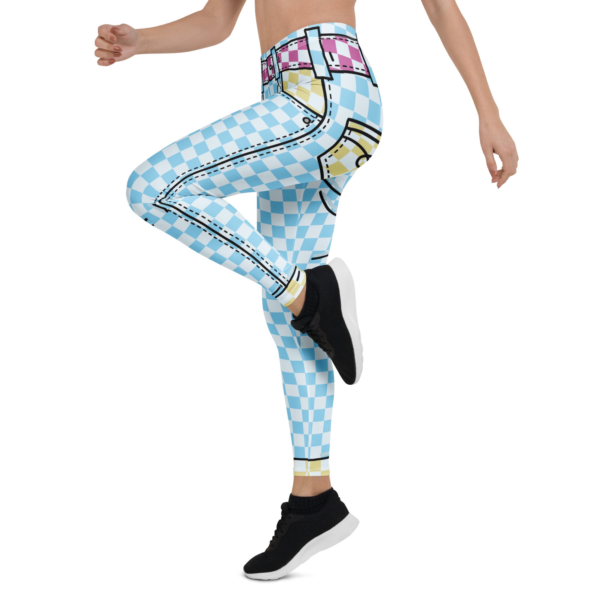 Checkered Cartoonized Leggings