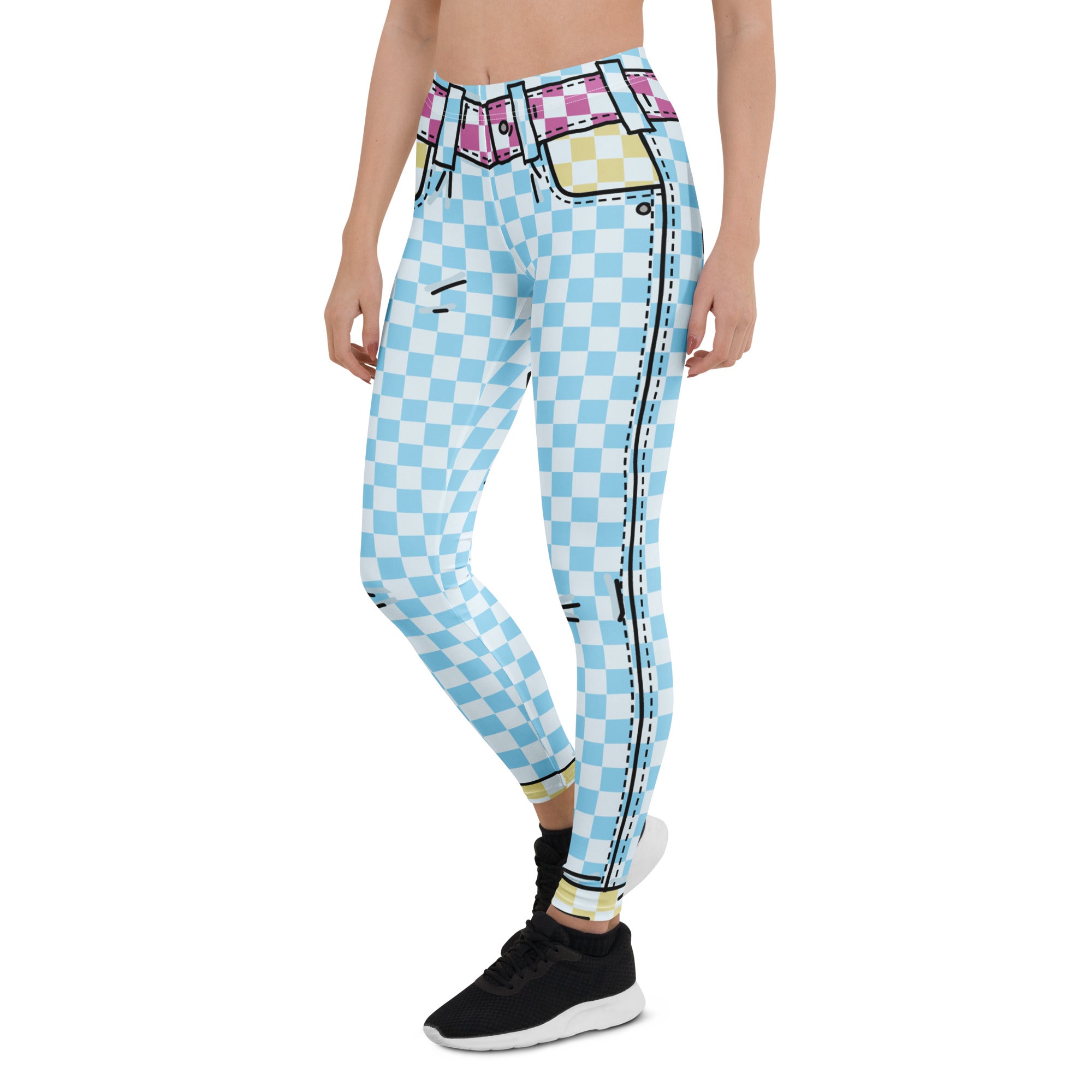 Checkered Cartoonized Leggings