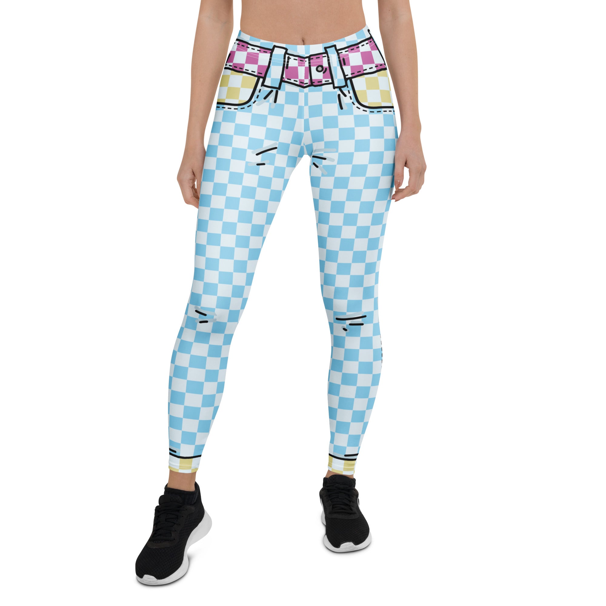 Checkered Cartoonized Leggings