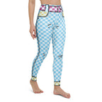 Checkered Cartoonized Yoga Leggings