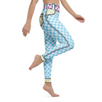 Checkered Cartoonized Yoga Leggings