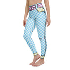 Checkered Cartoonized Yoga Leggings