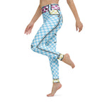 Checkered Cartoonized Yoga Leggings