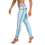 Checkered Cartoonized Yoga Leggings