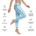 Checkered Cartoonized Yoga Leggings