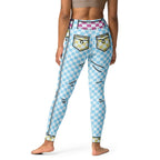Checkered Cartoonized Yoga Leggings