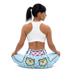 Checkered Cartoonized Yoga Leggings