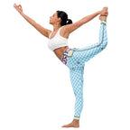 Checkered Cartoonized Yoga Leggings