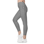 Checkered Leggings With Pockets