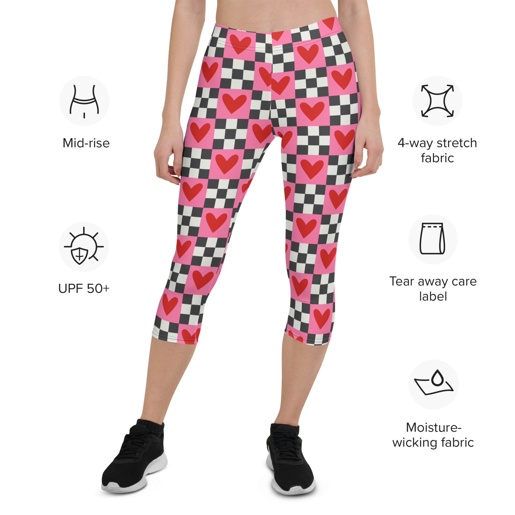 Checkered Romance Capris