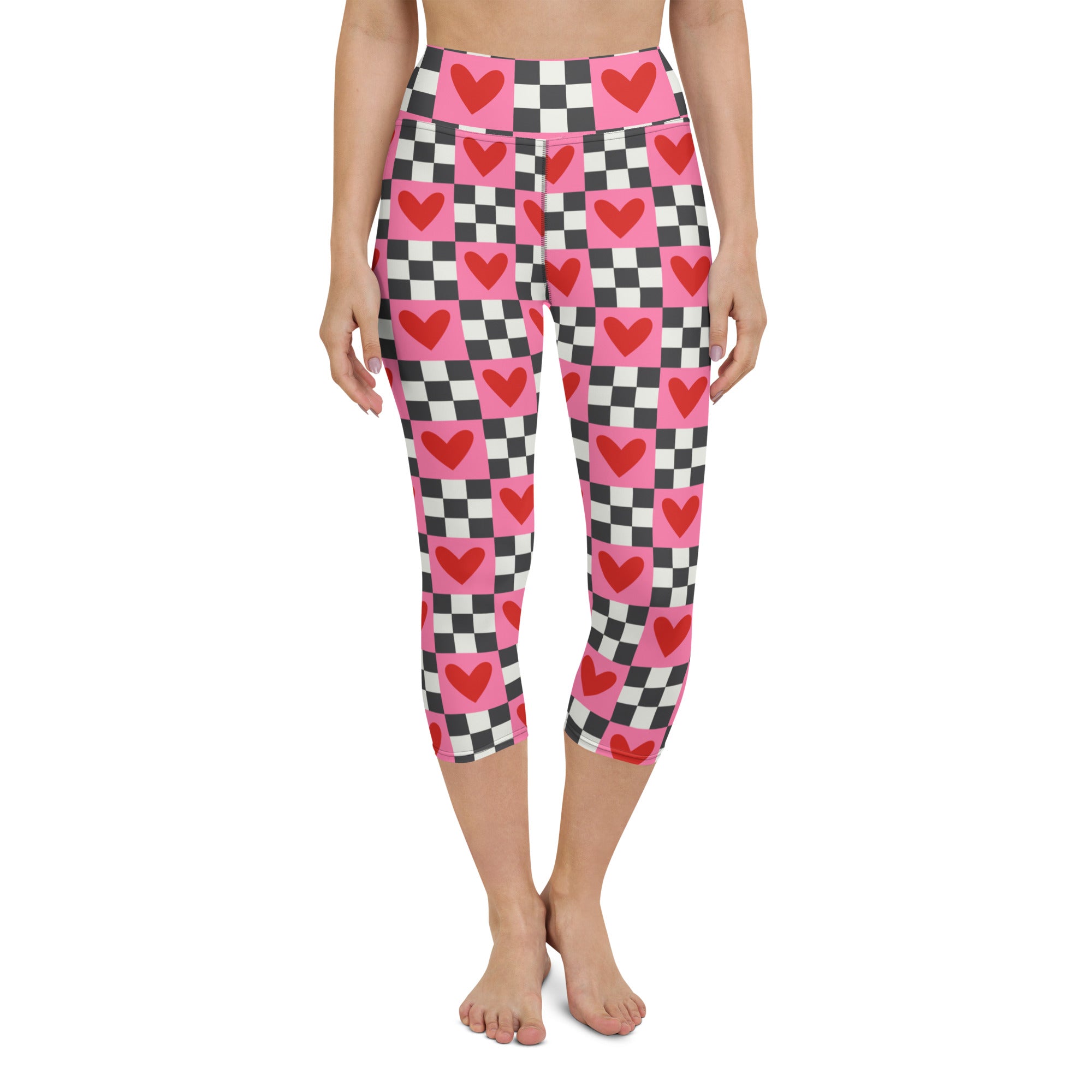 Checkered Romance Yoga Capris