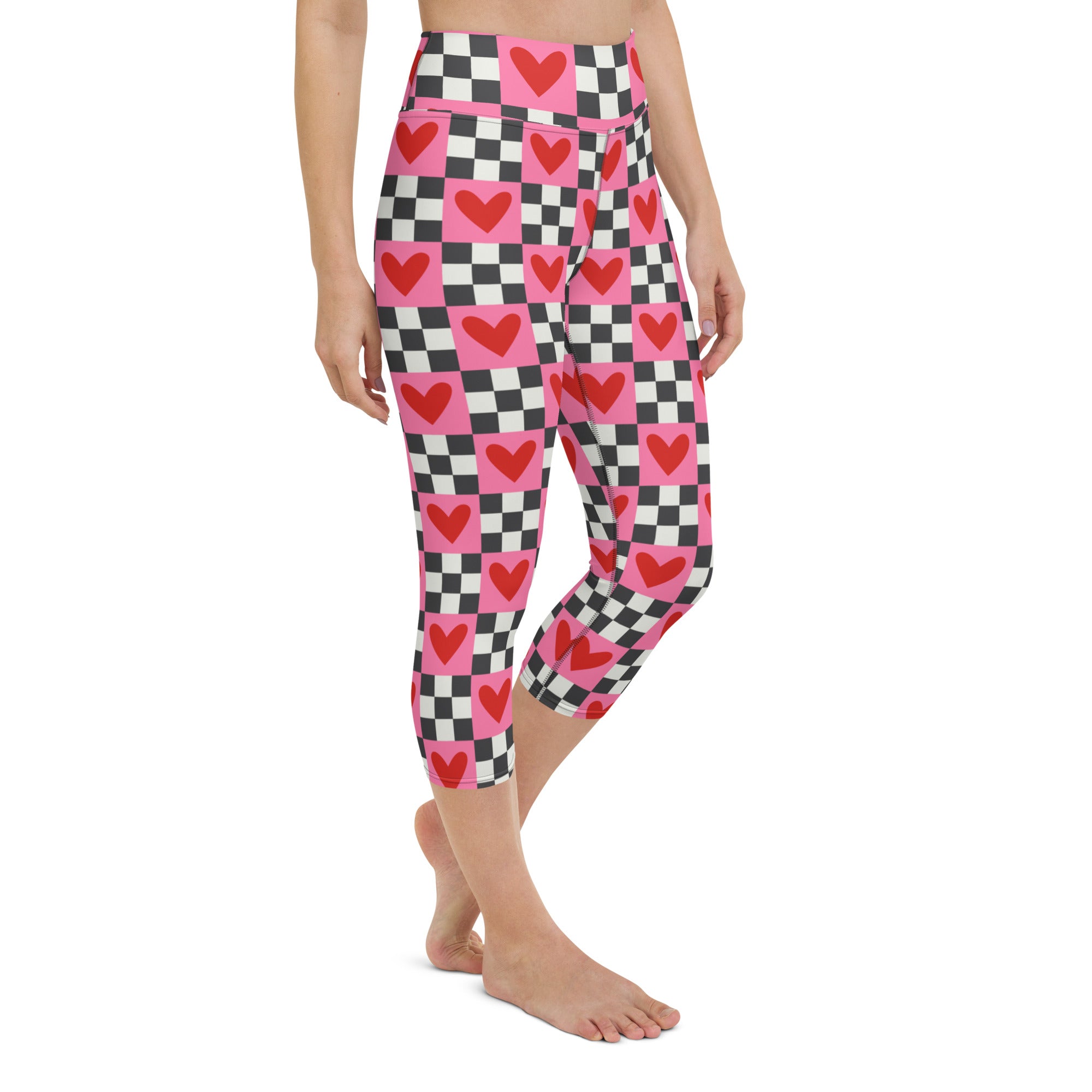 Checkered Romance Yoga Capris
