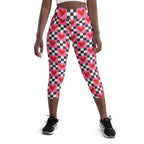 Checkered Romance Yoga Capris