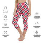 Checkered Romance Yoga Capris