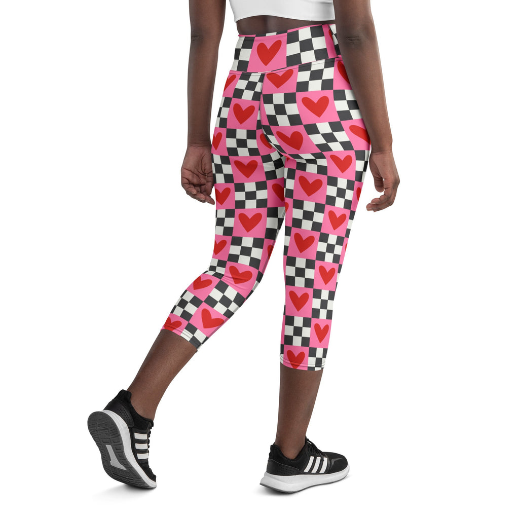Checkered Romance Yoga Capris