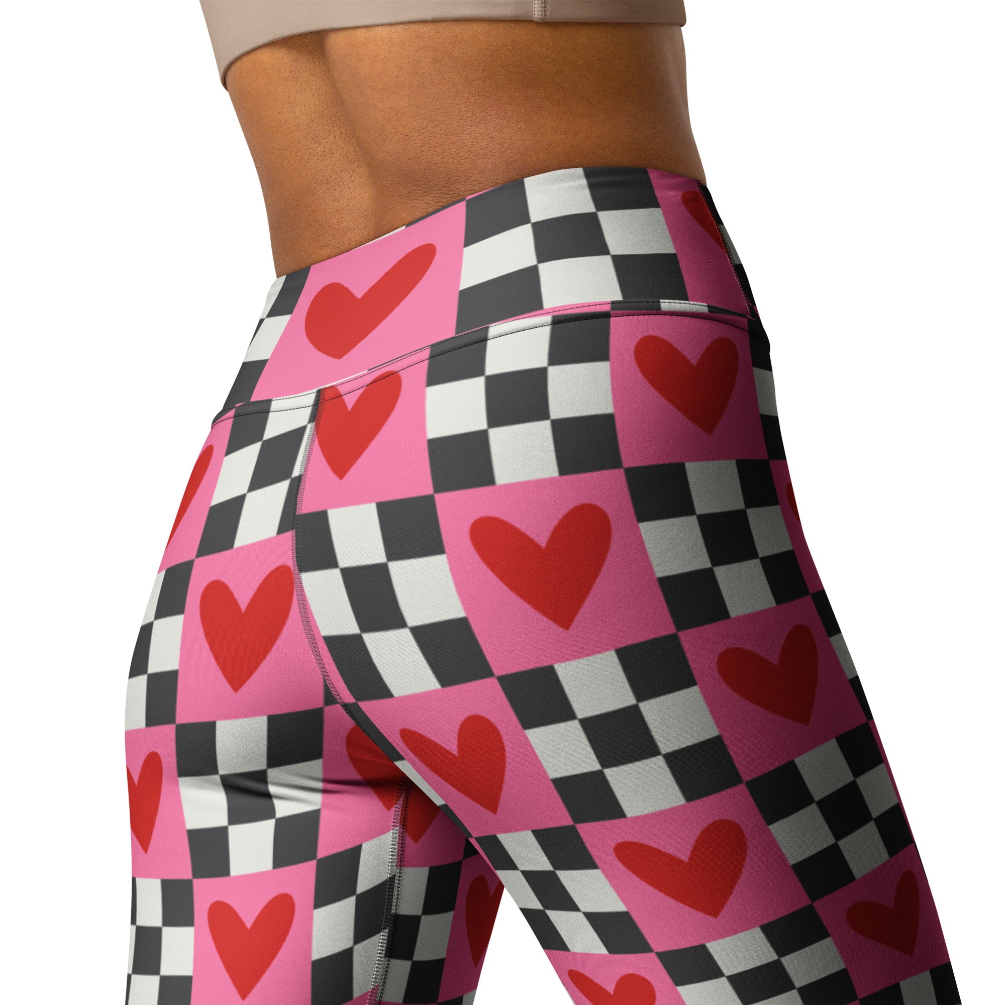 Checkered Romance Yoga Leggings