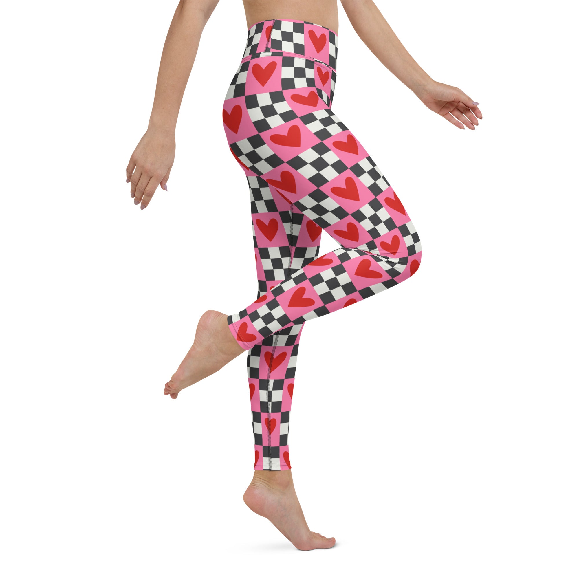 Checkered Romance Yoga Leggings