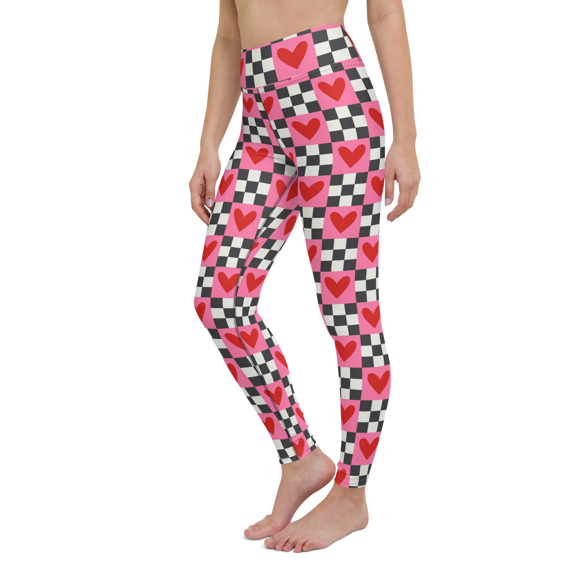 Checkered Romance Yoga Leggings