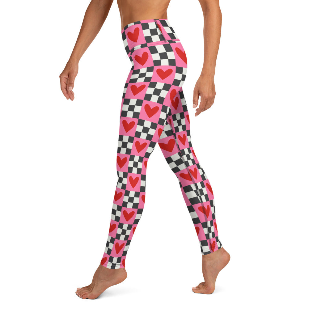 Checkered Romance Yoga Leggings