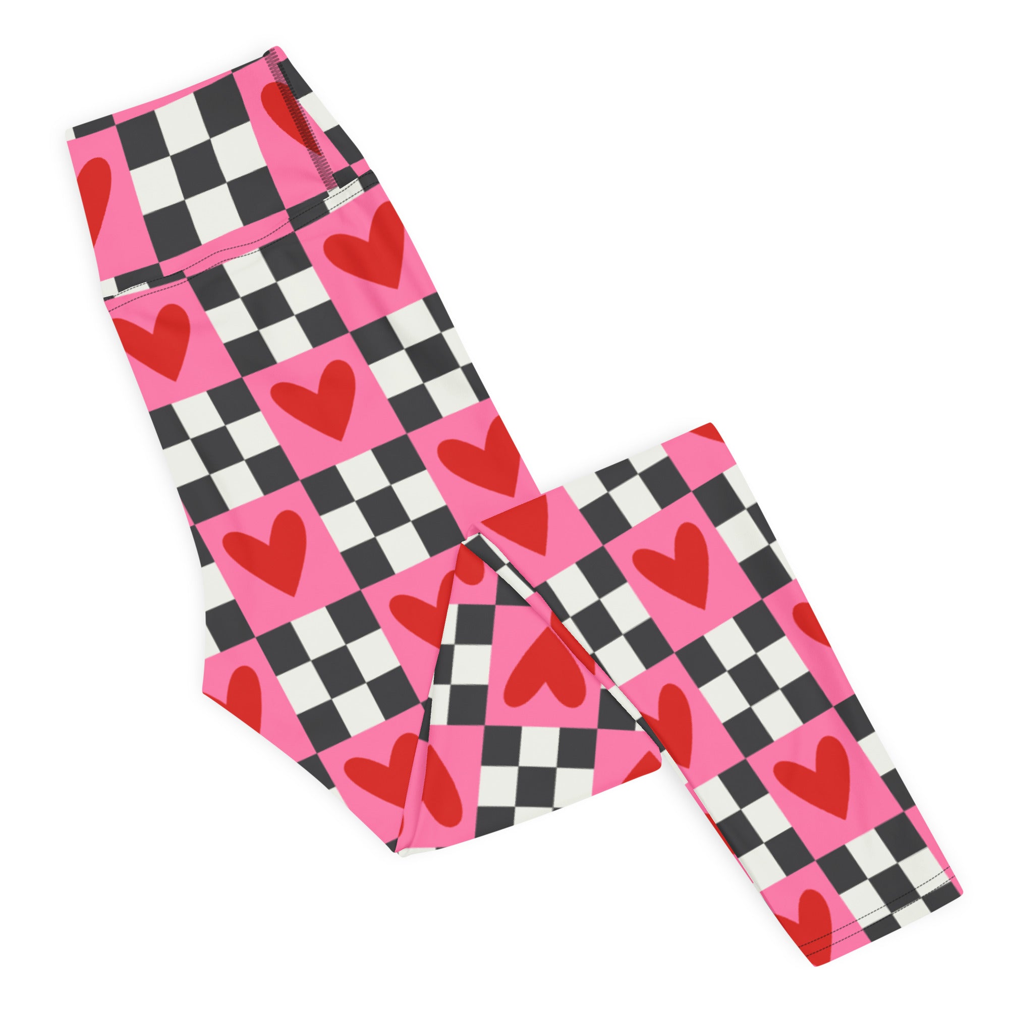 Checkered Romance Yoga Leggings