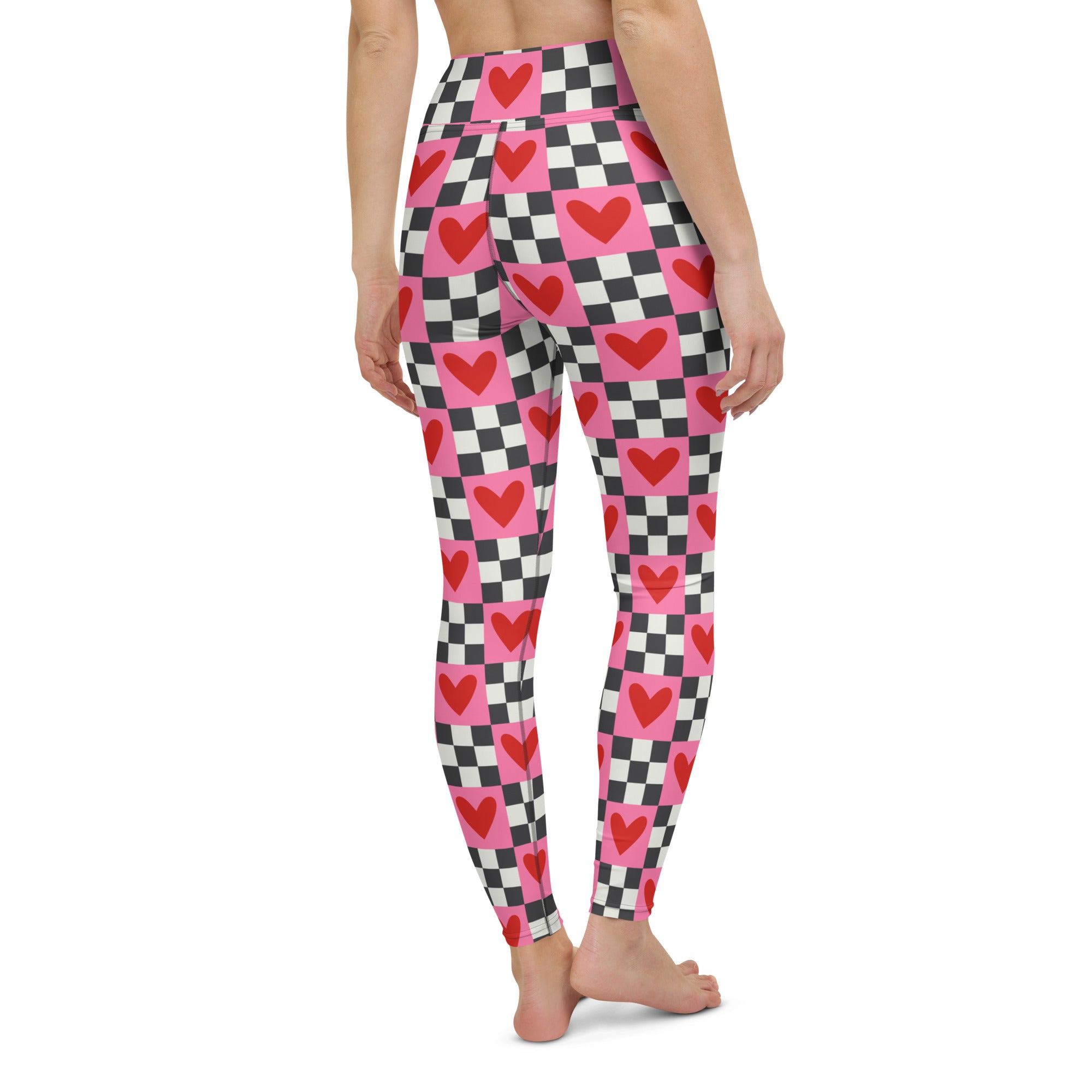 Checkered Romance Yoga Leggings