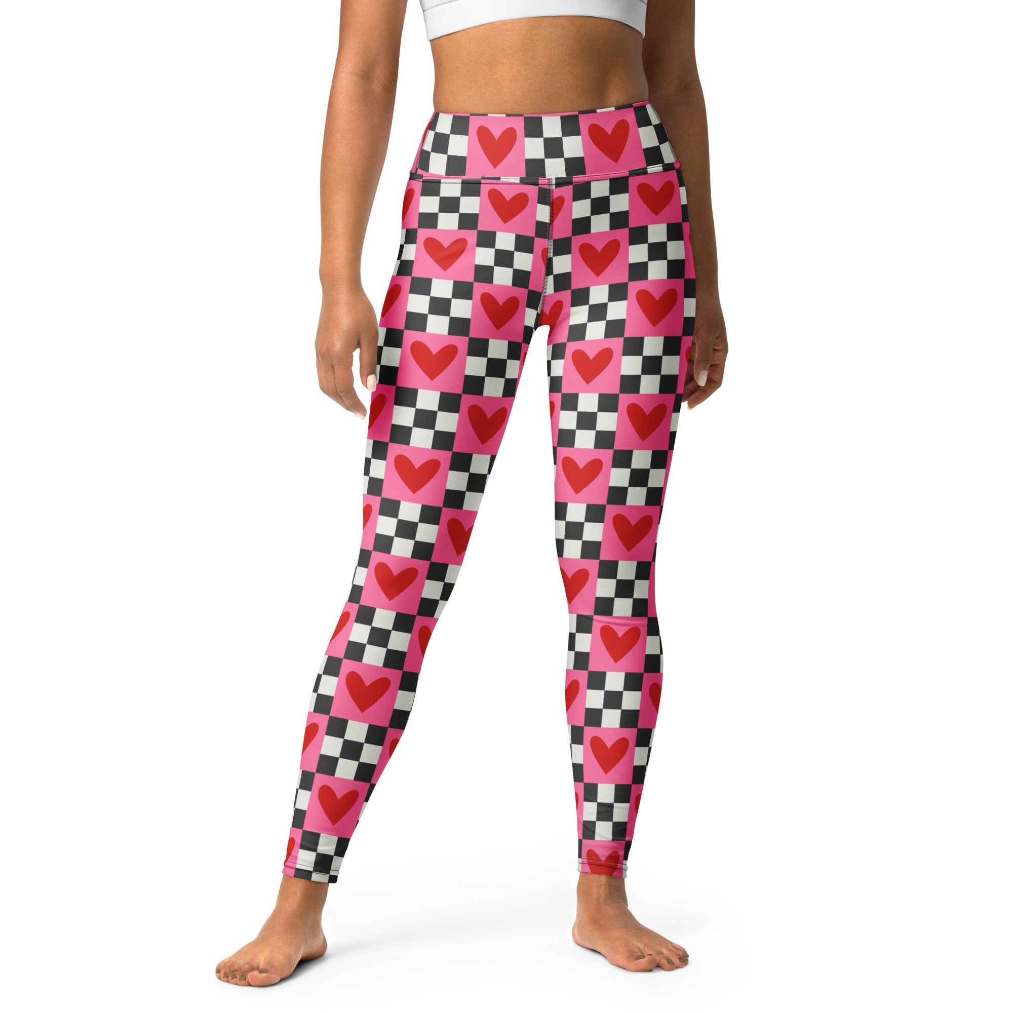 Checkered Romance Yoga Leggings