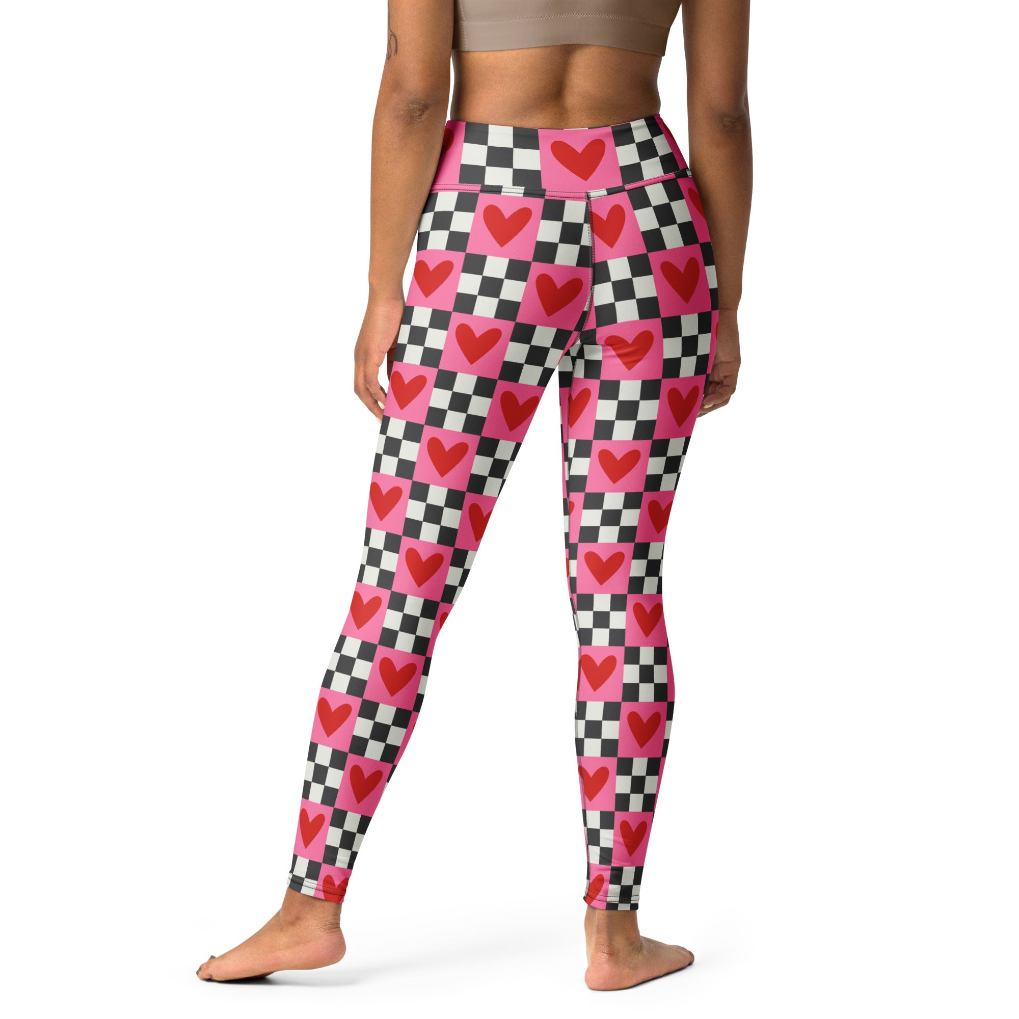 Checkered Romance Yoga Leggings