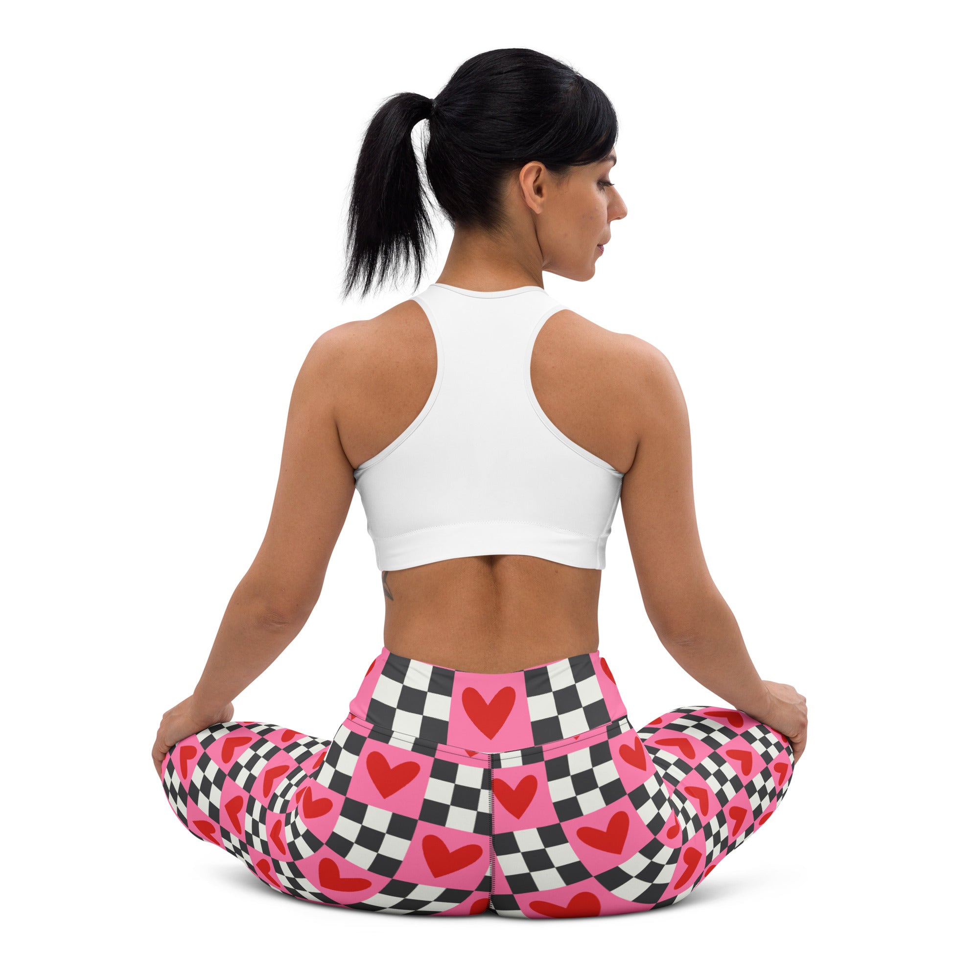 Checkered Romance Yoga Leggings