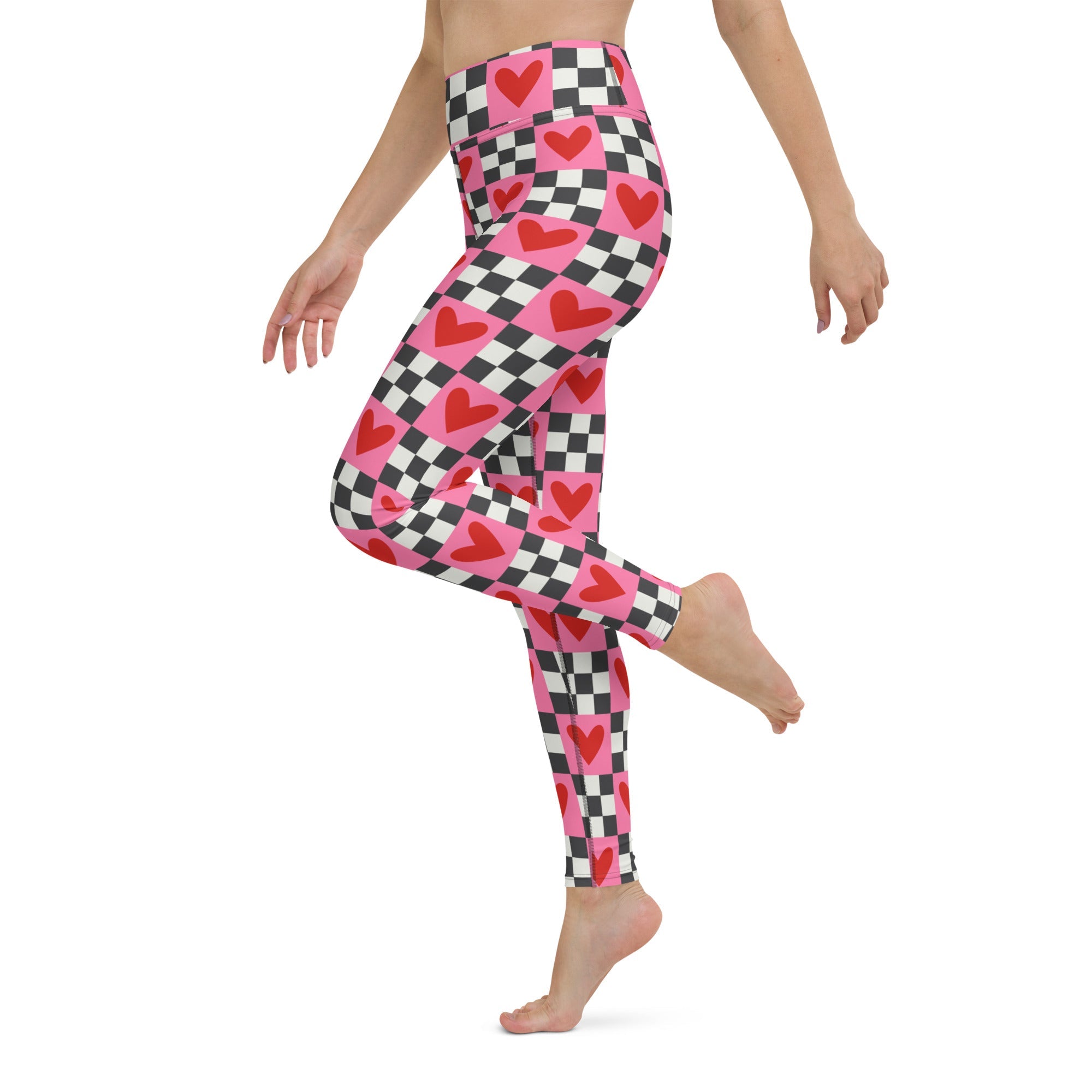 Checkered Romance Yoga Leggings