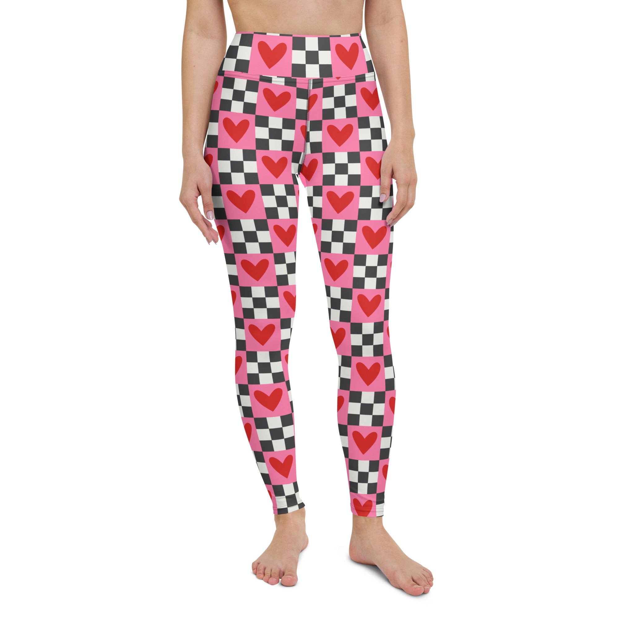 Checkered Romance Yoga Leggings