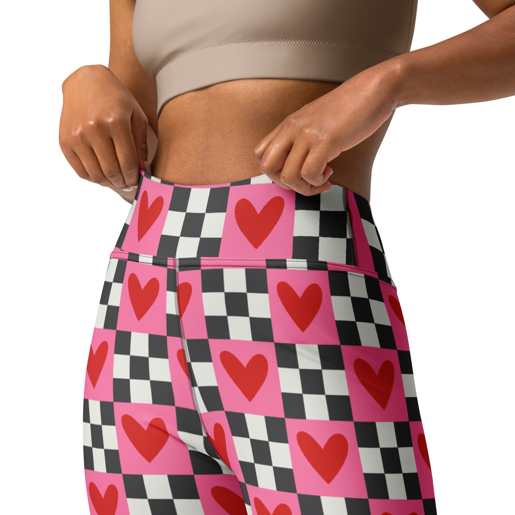 Checkered Romance Yoga Leggings