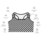 Checkered Sports Bra