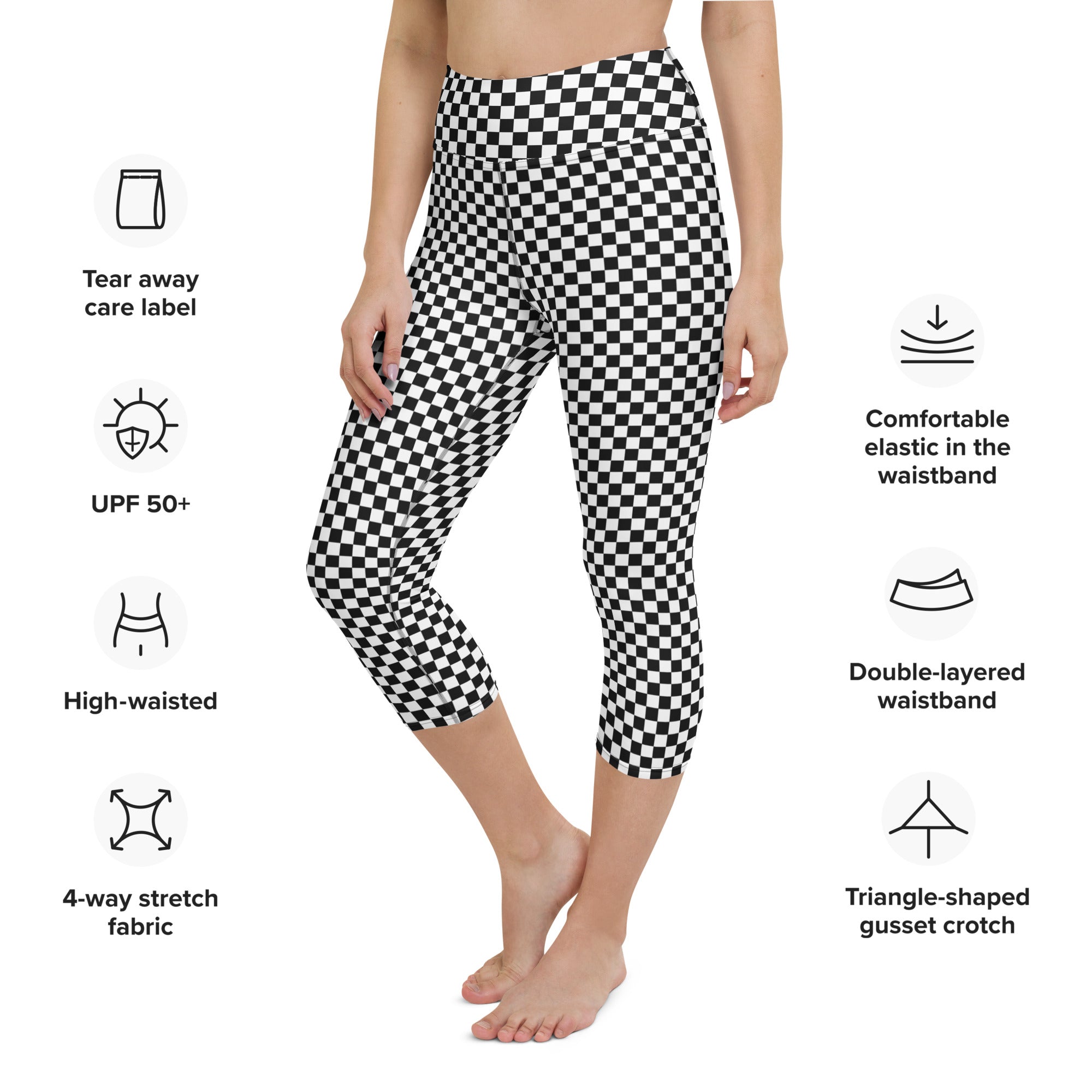 Checkered Yoga Capris