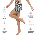 Checkered Yoga Shorts